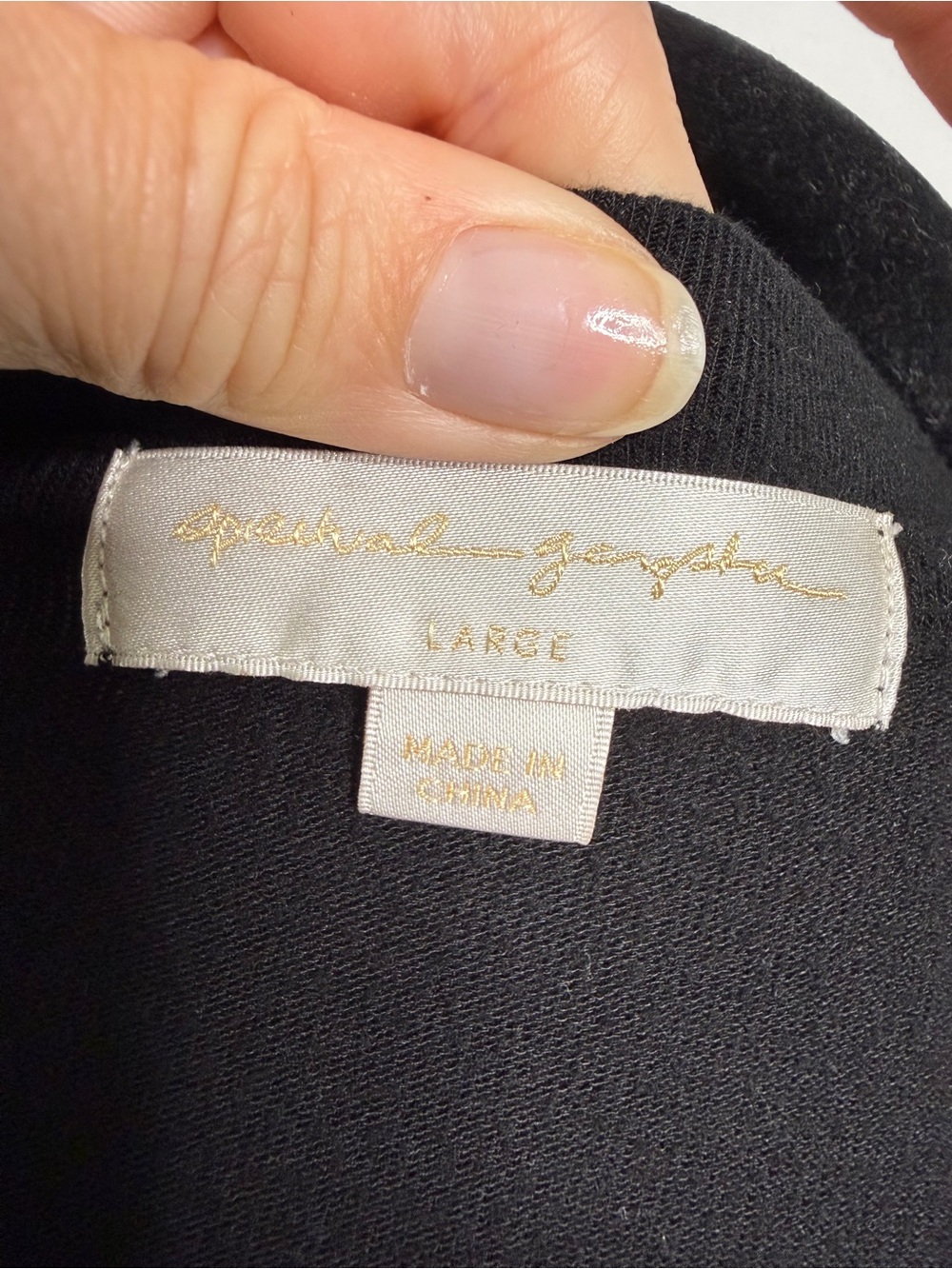 Spiritual Gangster Relaxed Savasana Black Pullover L - Picture 3 of 6